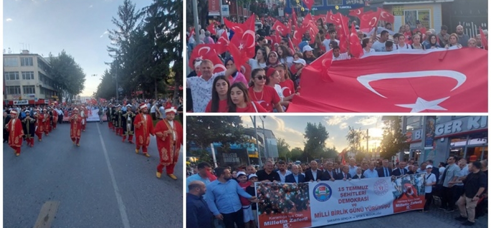 15 Temmuz programına yoğun katılım